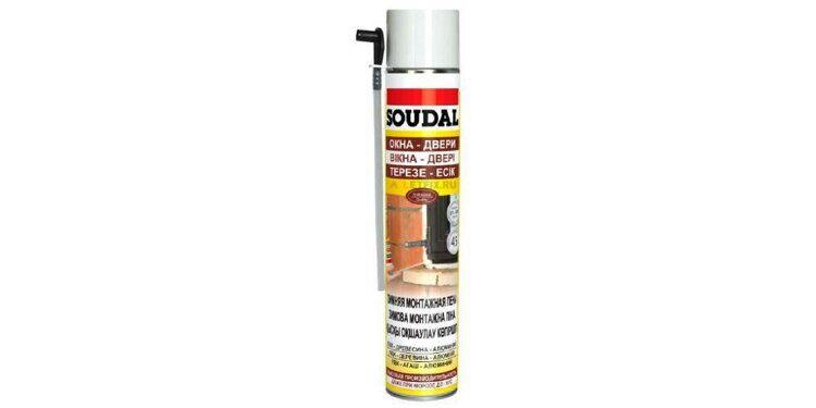 Пена монтажная "SOUDAL" 45 бытовая, зимняя, 750 мл