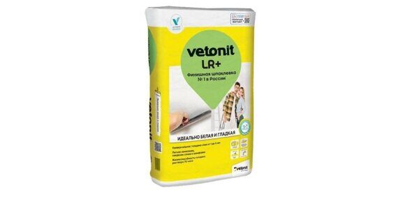 Шпатлевка финишная полимерная "Vetonit" LR +, 20 кг, Ветонит LR+