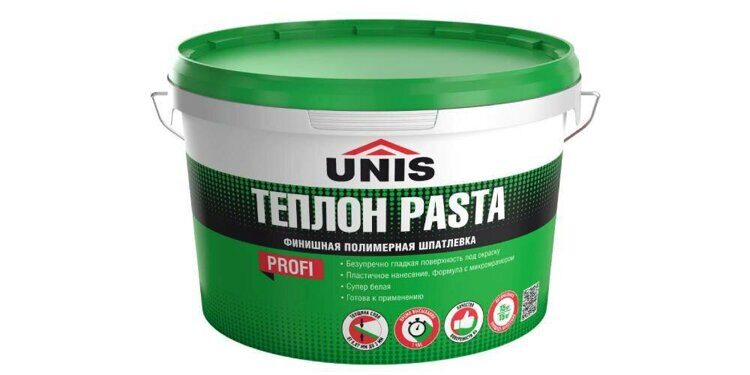 Полимерная шпатлевка "UNIS" Pasta Теплон, готовая, 28 кг